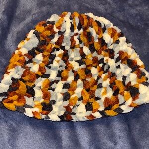 Multicolor Chunky Crochet Beanie